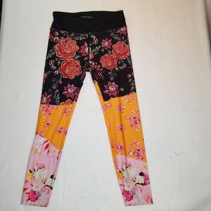 NANETTE LEPORE FLORAL LEGGINGS SZ M